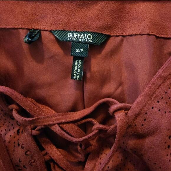 Buffalo David Bitton laced caged front long sleeve‎ dress size small - Picture 6 of 7